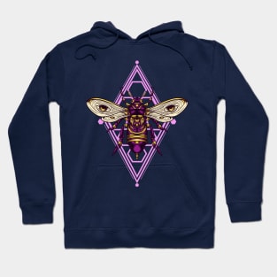 Purple Bee Ornament Hoodie